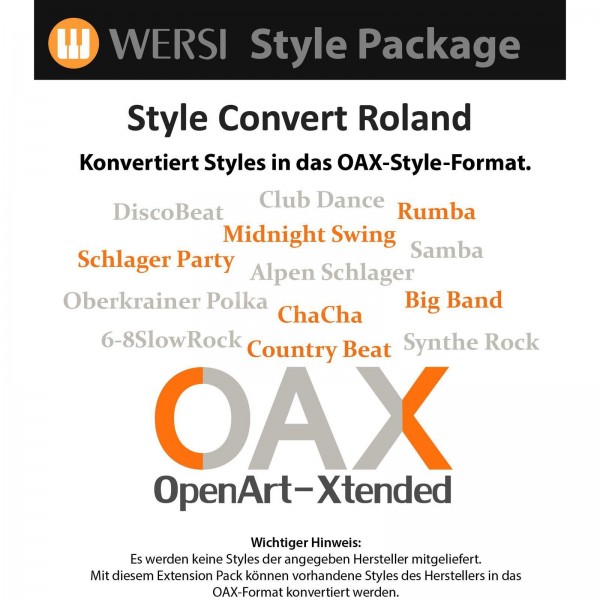 OAX Style Konvertierung Roland