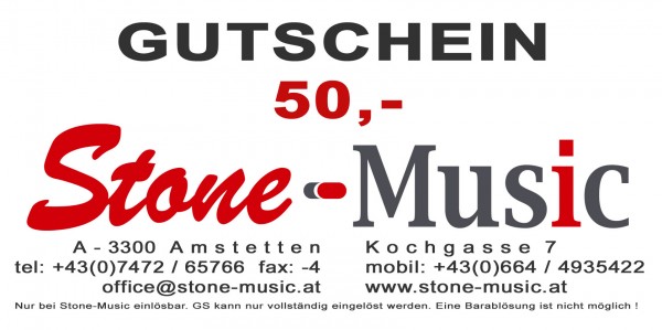 Gutschein € 50,- Stone-Music
