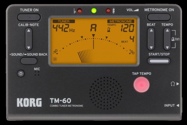 KORG Stimmgerät - Metronom, TM-60, schwarz