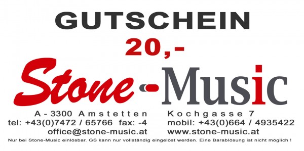 Gutschein € 20,- Stone-Music
