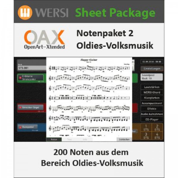 OAX Notenpaket 2 Deutsche Oldies + Volksmusik